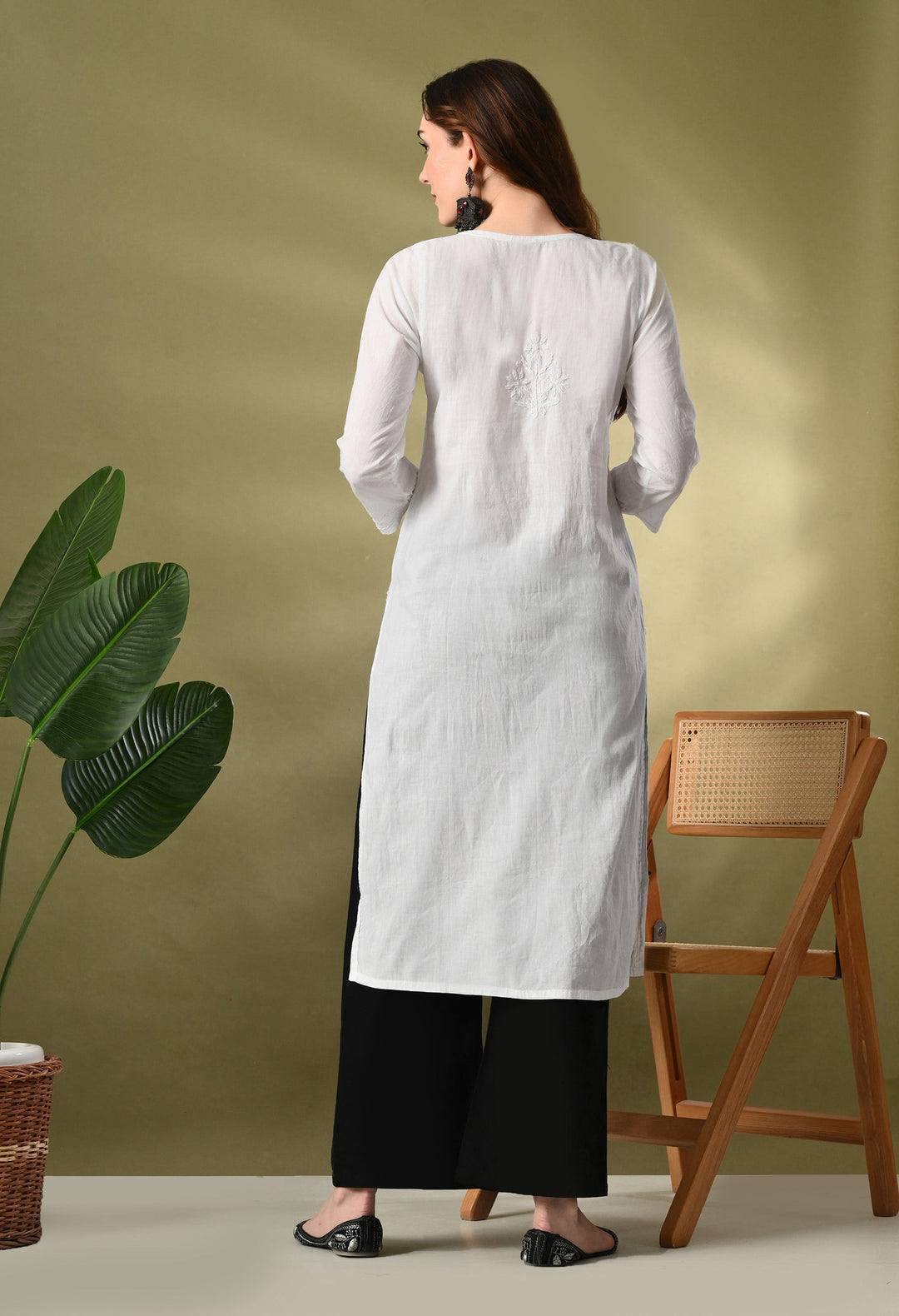 Pure White Premium Chikankari Kurta