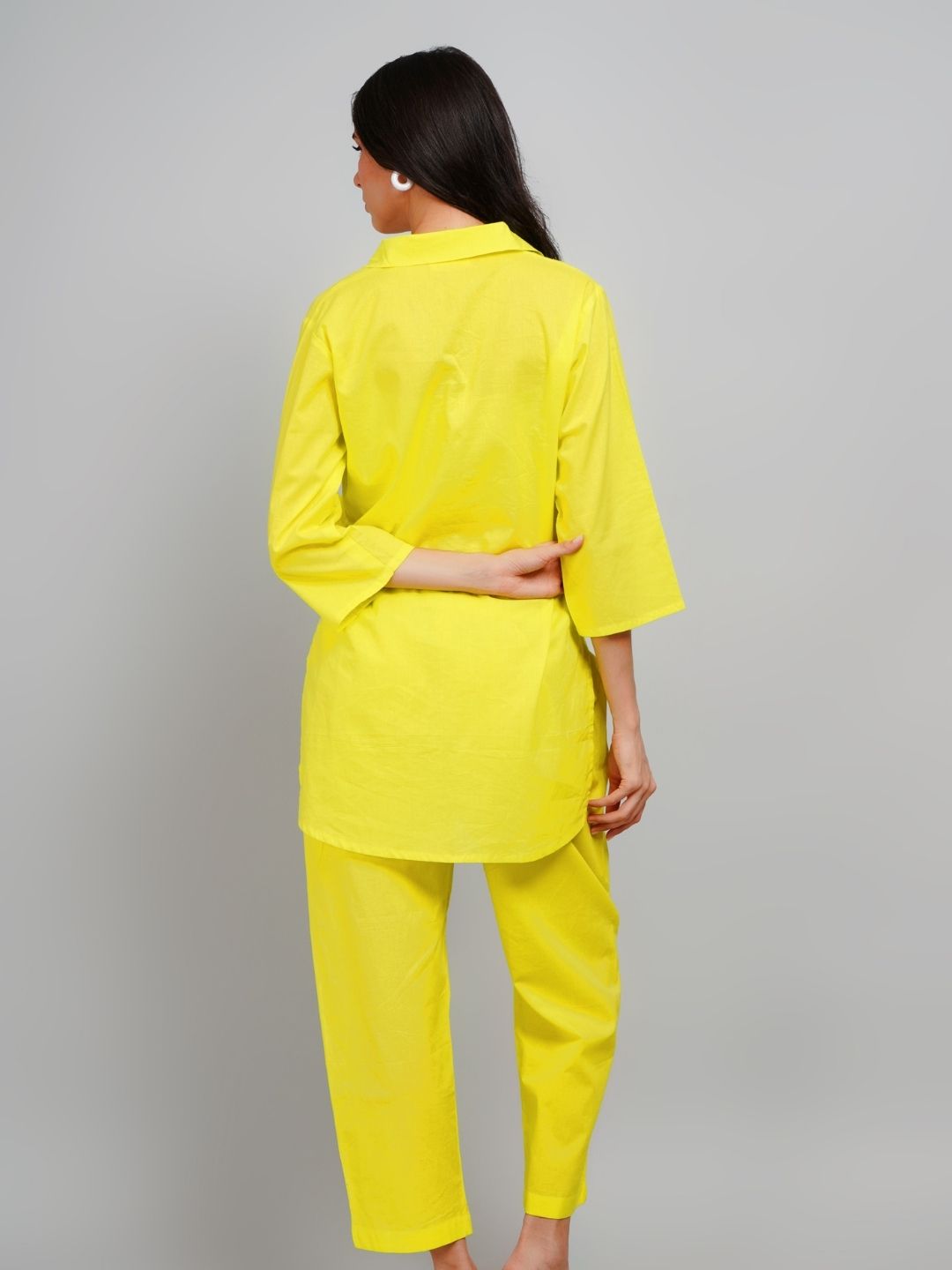 Vibrant Yellow Solid Co-Ord Set