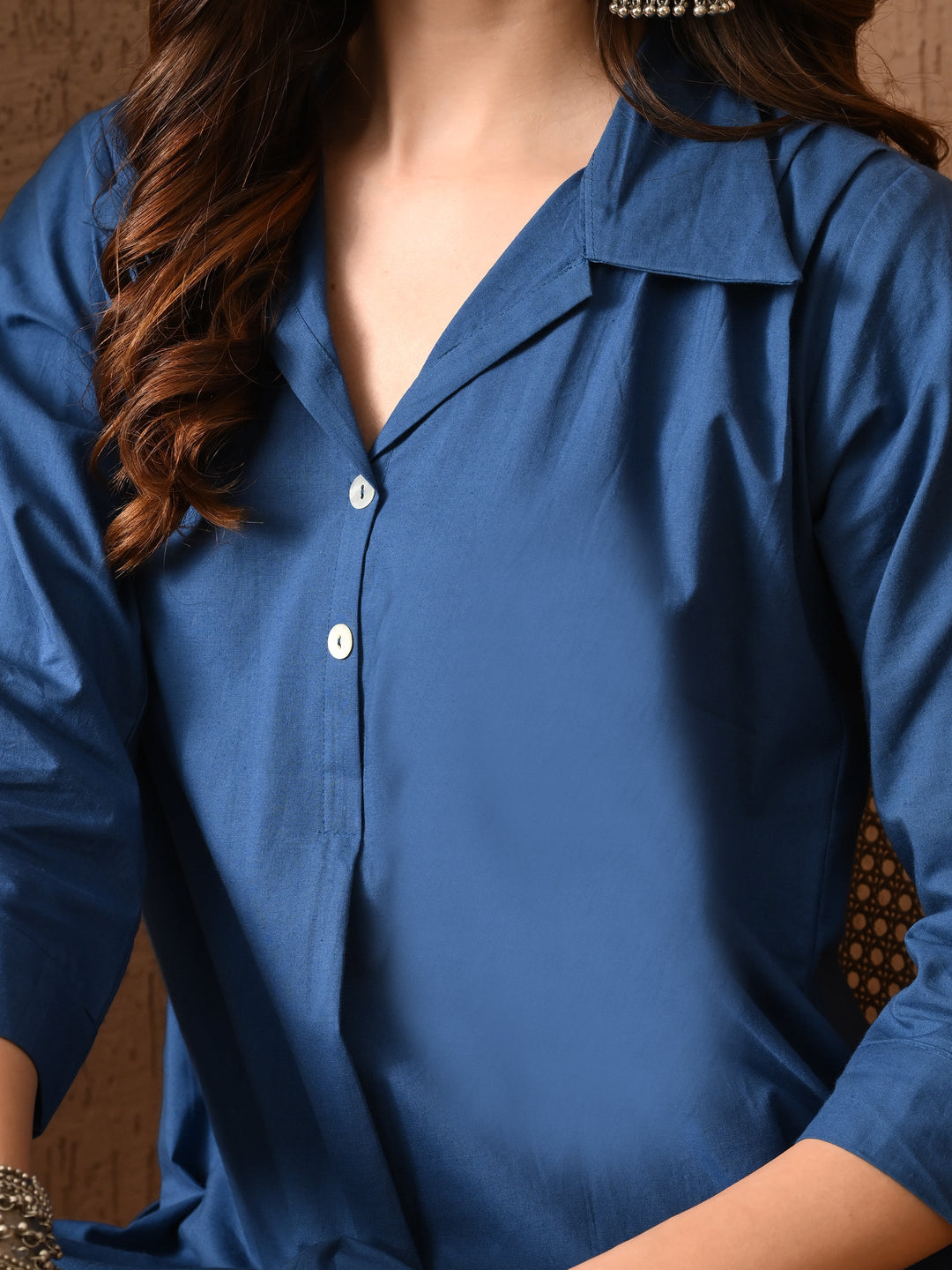 Royal Blue Solid Co-Ord Set